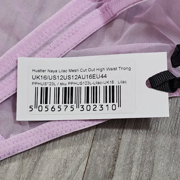 Hustler Naya Lilac High Waisted Thong Size US 12 - Picture 5 of 5